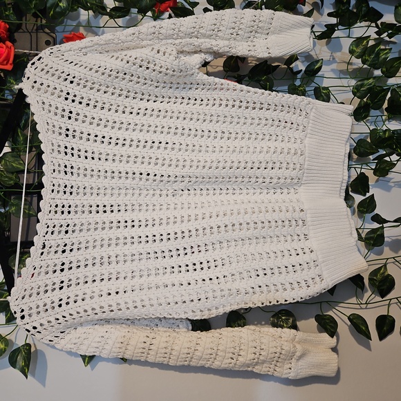 New Free People White Knit Top - Picture 3 of 5